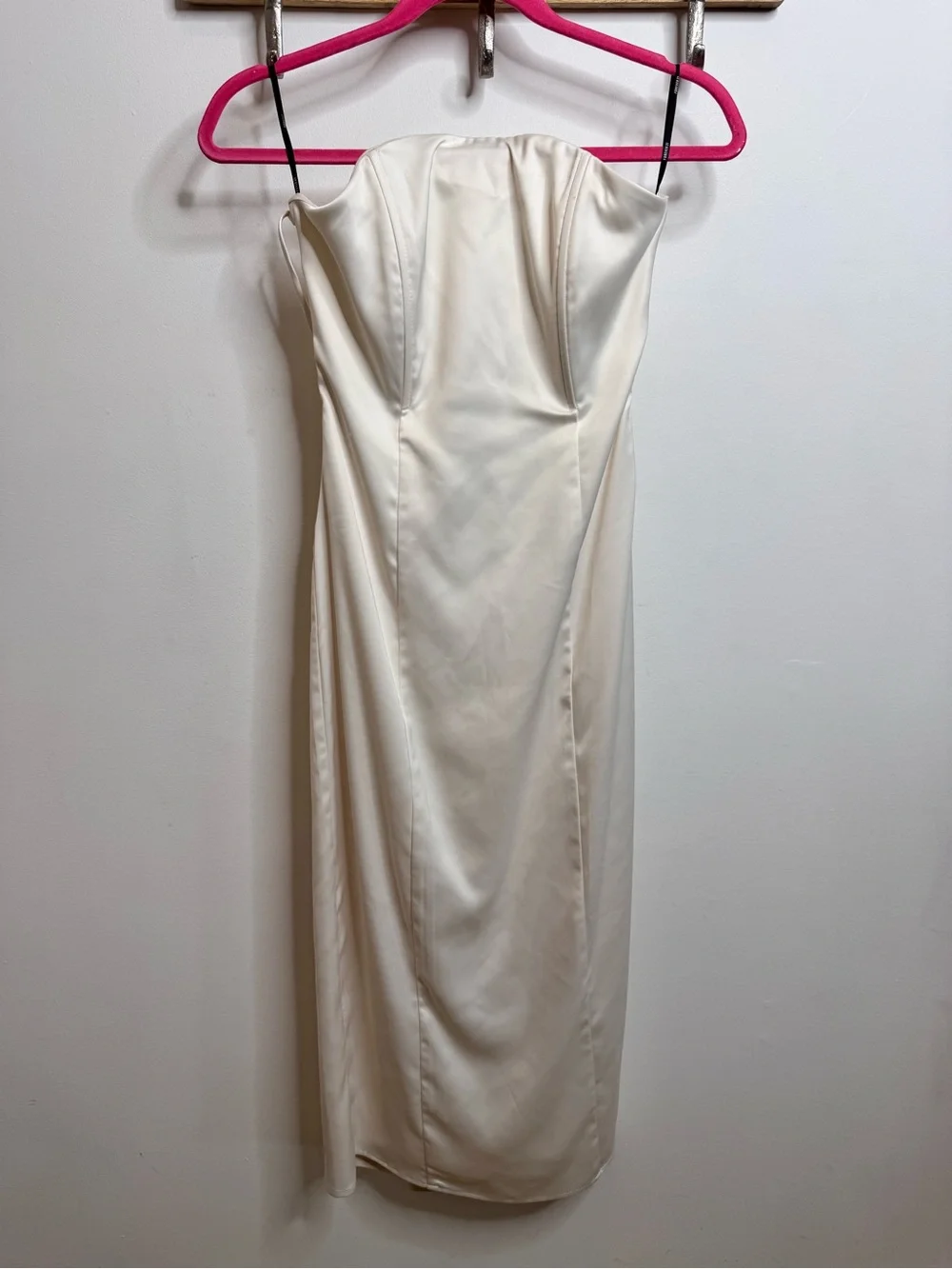cream dress forever 21 Forever 21 | Dresses | Forever 2 Bridal Strapless Backless Cream Midi Dress
